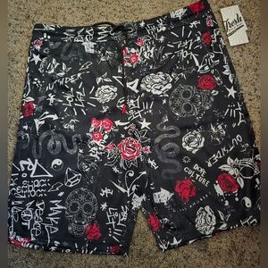 Fresh Prints Of Bel-Air Men's Large Dope Culture Shorts-New
